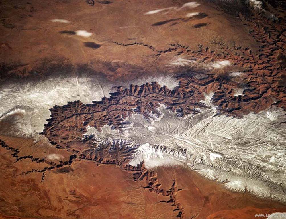 美国大峡谷卫星影象图